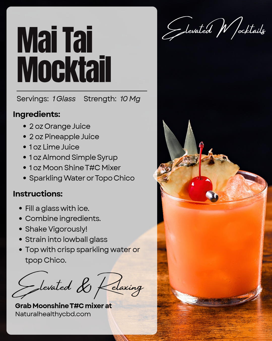 Thc infused mai thai mocktail recipe Thc infused mai thai mocktail recipe from natural Healthy cbd