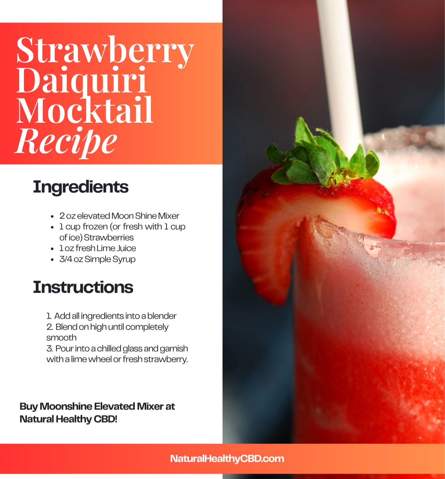 Thc infused Virgin strawberry daiquiri recipe Thc infused Virgin strawberry daiquiri recipe